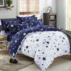 Imagem de Jogo De Cama Solteiro Completo 7 Peças Star Blue Decor - Casa Da Fama