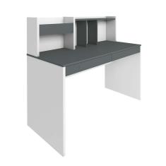 Imagem de Escrivaninha France 2 Gv Grafito E Branca