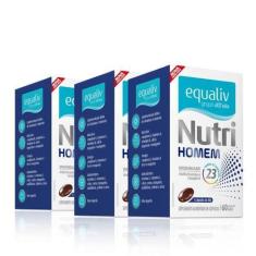 Imagem de Kit3 Nutri Homem Multivitamínico Complexo B Vitamina Equaliv