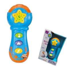 Imagem de Brinquedo Pedagógico Microfone Infantil Luz E Som Para Bebês - Multiki