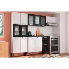 Imagem de Kit de Cozinha Completa 4 Peças Múltipla  (2 Armários + 1 Balcão + 1 P