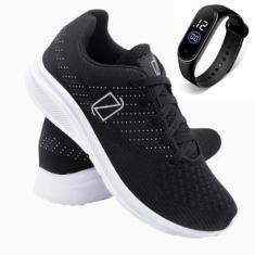 Imagem de Tênis Masculino Esporte Leve Conforto + Relógio-Masculino