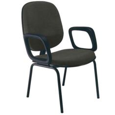 Imagem de Cadeira Com Braços Diretor Para Escritório Linha Uno Cinza