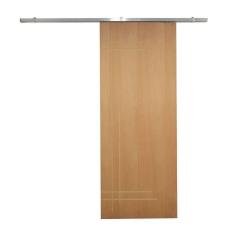 Imagem de Porta De Correr P- Verniz Frisada Kit Alumínio F05 - 210x90