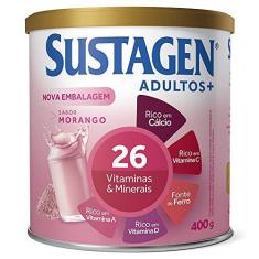 Imagem de Complemento Alimentar Sustagen Adultos+ Sabor Morango - Lata 400g