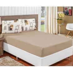Imagem de Lençol King Com Elástico 100% Algodão Cama Box 3 Peças Quality - Bia E
