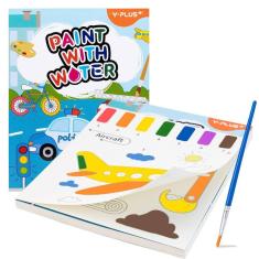 Imagem de Livro de pintura com água YPLUS para crianças pequenas com pincel e 20 páginas