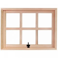 Imagem de Janela de Madeira Maxim-Ar 50x70cm com Caixilho 9,4cm EWR MP61 Rondosul Marroml