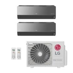 Imagem de Ar-Condicionado Multi Split Inverter LG 18.000 BTUs (1x Evap HW Artcool 7.000 +1x Evap HW Artcool 11.900 ) Quente/Frio 