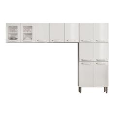 Imagem de Cozinha Compacta Evidence 3 Peças (2 Armários + 1 Paneleiro) CPT51 Branco - Bertolini