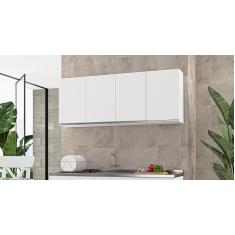 Imagem de Armário Aéreo 4 Portas Nathan 160cm Branco