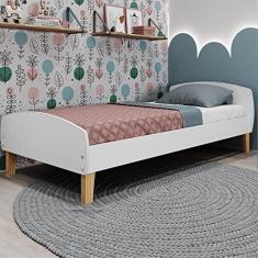 Imagem de Cama Infantil Montessoriana Aurora Movelbras Branco