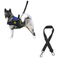 Imagem de Coleira Para Cachorro Grande Com Cinto De Segurança Pet Peitoral Para