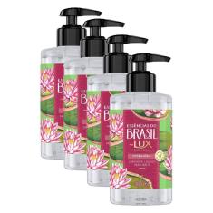 Imagem de Kit 4 Sabonetes Líquidos Lux Essências do Brasil Vitória Régia 300ml cada