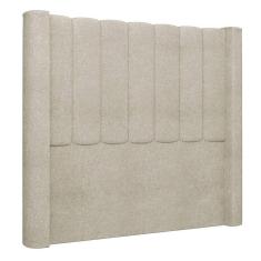 Imagem de Cabeceira Casal King Cama Box 195cm Claire I02 Bouclê Bege Mpozenato