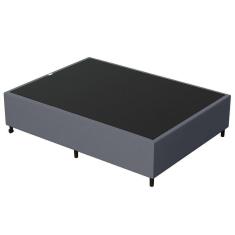 Imagem de Base Para Cama Box Casal 138X188Cm Hit Suede Cinza