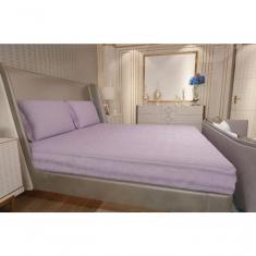 Imagem de Jogo De Lençol Zono Enxovais Cama Queen 3 Peças Malha 100% Algodão Ametista