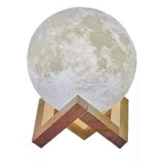 Imagem de Lua Umidificador Luminaria De Ar Luz Linda Decorativa Abajur