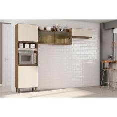 Imagem de Cozinha 3 Peças Ambiente Porto Carvalho Off White  Poliman