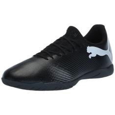 Imagem de PUMA Tênis de futebol masculino Future 7 Play Indoor Trainer masculino, preto, branco, 42, Preto/branco, 42