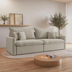 Imagem de Sofá Cama Retrátil e Reclinável 260cm Colibri Cabecasa Madeiramadeira