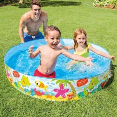 Imagem de Piscina Infantil Snapset Redonda - Dias de Praia - 450 Litros - INTEX