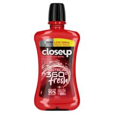 Imagem de Enxaguante Antisséptico Bucal Closeup Red Hot Proteção 360° Fresh Zero Álcool com 500ml 500ml