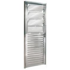 Imagem de Porta De Alumínio Brilhante De Cozinha Basculante Cmc Modular - 2,10(a) X 0,80(l) Lado Esquerdo