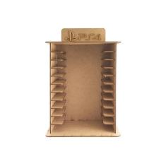 Imagem de Porta 11 Jogos Físico Ps4 Gamer Laser 21,5X16x35 Mdf Madeira - Atacadã