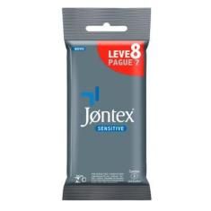 Imagem de Preservativo Jontex Lubrificado Com 8 Unidades