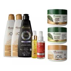 Imagem de Kit Arvensis 8 Itens Tec Oil Cachos Naturais Revolution