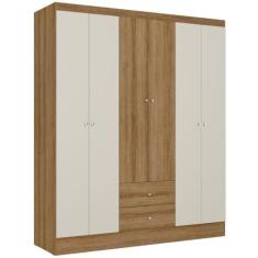 Imagem de Guarda Roupa/Roupeiro Thb 5737 Astro 6 Portas 2 Gavetas 182x153x47cm