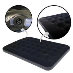Imagem de Colchao Inflavel Casal Deluxe Comfort Camping Preto / Colchao de Ar  B
