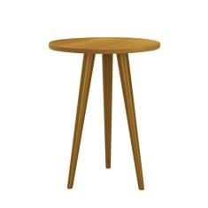 Imagem de Mesa De Canto Theo Savana Com Pés Amadeirado - Reller Móveis Savana