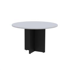 Imagem de Mesa Reunião Redonda Mrr1100p25pp Cinza/Preto