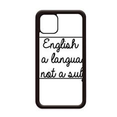 Imagem de Capa em inglês é um idioma, mas não um assunto para iPhone 11 Pro Max para Apple Mobile Case Shell