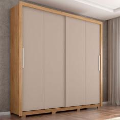 Imagem de Guarda-Roupa Casal Praticus 2 Portas 4 Gavetas Buriti/Fendi - Caemmun