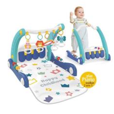 Imagem de Tapete De Atividade E Andador Play Walker Azul - Maxibaby - Maxi Baby