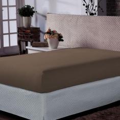 Imagem de Lençol Queen Portallar Malha 100% Algodão Premiun Classic Cotton Cappu