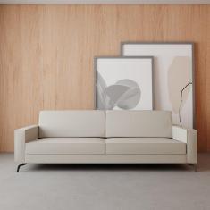 Imagem de Sofá 3 Lugares Fly Neo Bege/Cinza Claro