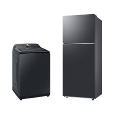 Imagem de Lavadora Smart Digital Inverter WA23B Black 23kg 127V + Geladeira Samsung TMF RT38DG6120B1FZ SmartThings 391L Black Inox Look Bivolt