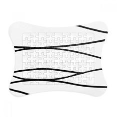 Imagem de Moldura de quebra-cabeça de textura de linha irregular, enfeite de jogo de quebra-cabeça