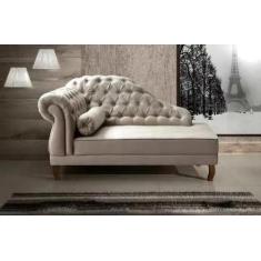 Imagem de Divã Recamier Diana  Veludo Nude - Prensar