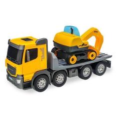 Imagem de Caminhão plast. construction machines plataforma 47cm ref.308 - Usual