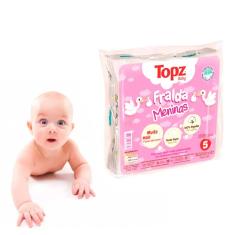 Imagem de Fraldas Pano Topz Baby Meninas Estampada Tecido Duplo Algodão Macia Absorvente 65Cm X 65Cm 5 Und