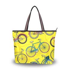 Imagem de Bolsa de ombro My Daily feminina Pop Bicycle Bike, Multi, Large
