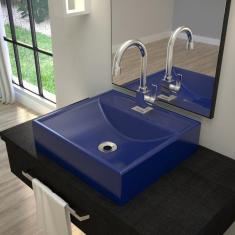 Imagem de Kit Cuba Q39 Com Torneira Luxo 1195 E Válvula  1 Pol.  Escuro