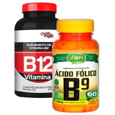 Imagem de Vitamina B12 E Vitamina B9 Ácido Fólico Kit Especial