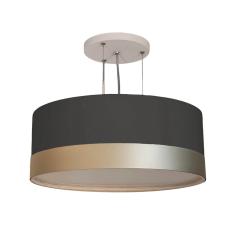 Imagem de Lustre Pendente Cúpula  com Detalhe Bronze 40x15