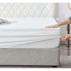 Imagem de Lençol Avulso Com Elástico Percal 180 Fios Cama Queen - Outcaa